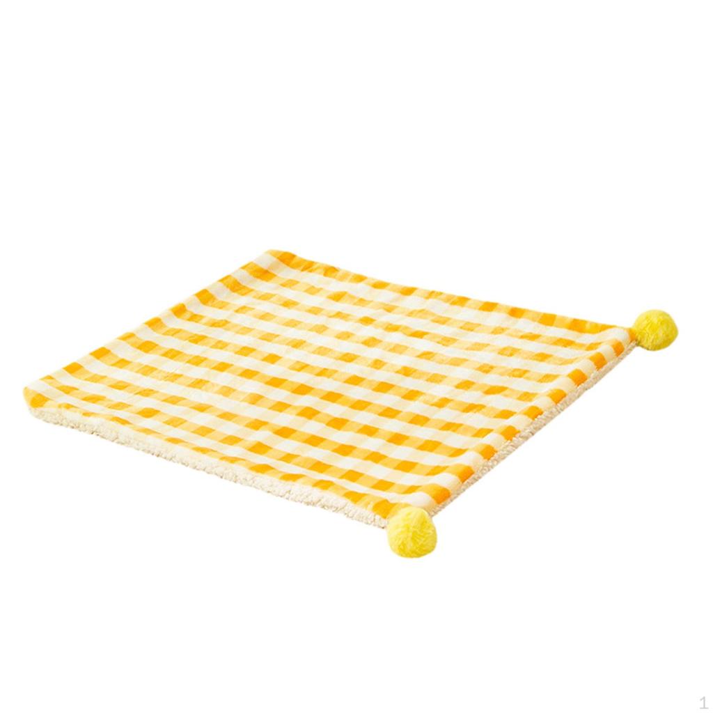 Fleece Cat And Dog Bed Mat, Washable Kennel Pad for Pets