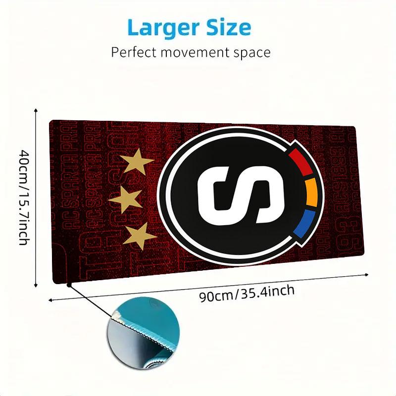 Prague Mouse Pad, Large Gaming Desk Mat, Non-slip XXL Mousepad for Laptop & Tablet, Mini PC Playmat with Stitched Edges