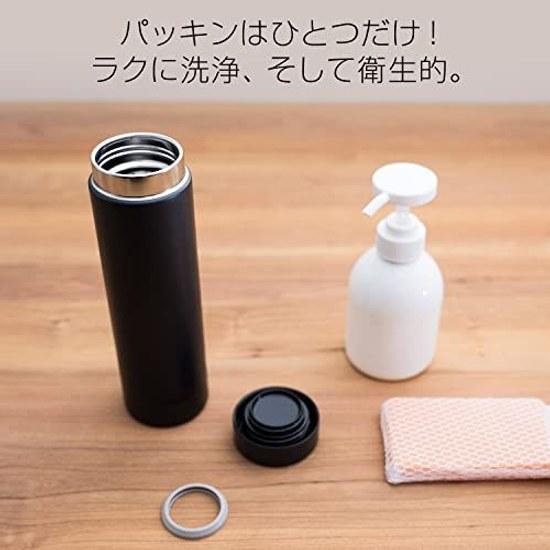 Tiger Water Bottle 500ml Screw Mug Stainless Steel Vacuum Insulated Heat Retention Cold Home Use Tumbler Compatible Black MMZ-K501KS