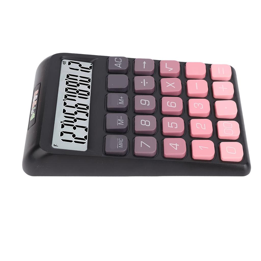 Desktop Calculator 12 Digits LCD Display Large Buttons Ladder Keypad Calculator for   School