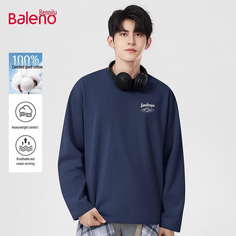 Baleno Men's Pure Cotton Long Sleeve Sweatshirt