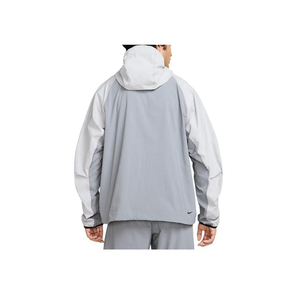 Nike Tech Series Hooded Casual Sports Jacket Men Jacket Cool-Grey Wolf-Grey HV6514-065