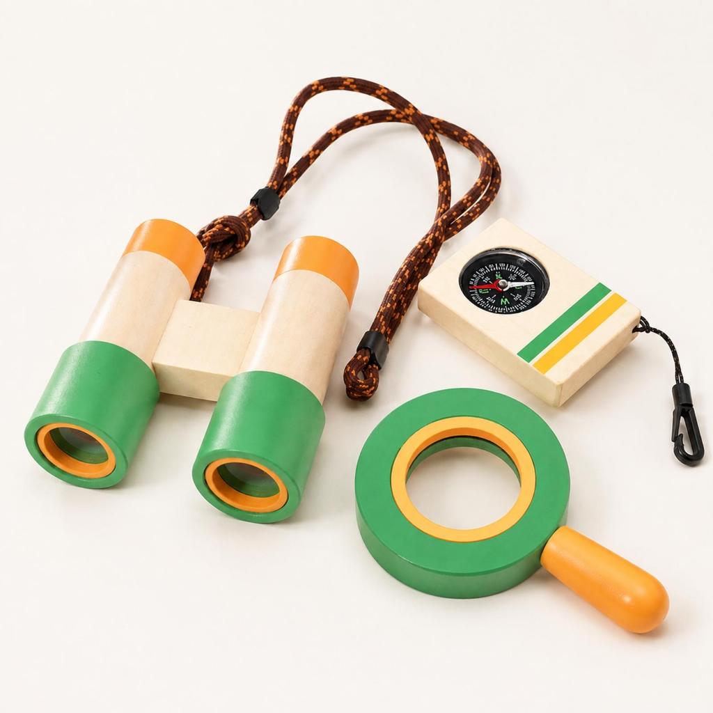 3 Pieces STEM Nature Learning Kit with Enlarging Glass Educational Children's