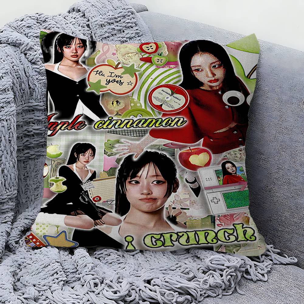 Popular Kpop L-Loona Y-Yves Cushion Cover Decorative Pillow Sofa Home Decor Case Pillow Cases