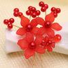 Bride Wedding Hair Pins Flower Bridal Hair Clip Crystal Pearl Flower Hair Barrettes Wedding Proms Hair Jewelry