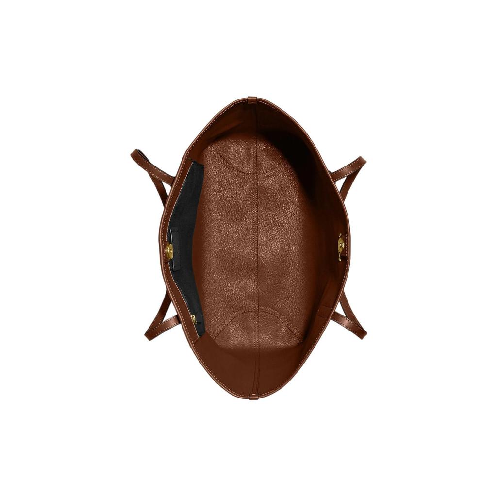 Coach City 33 Classic Monogram Snap Closure Tote Bag Women Tote Brown Mahogany 5696-IMW6S