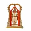 8" Tirupati Balaji Fine Painting Idol Decorative Showpiece Handcrafted Balaji Murti for Home Office and Gifting Purpose Sculpture, Golden, Pack of 1