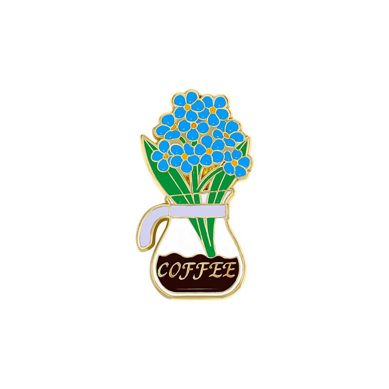 Potted Plant Pins Decorative Backpack Decor Enamel Pin Unique Flower Pins For Girls Accessories Clothing