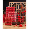 Indoor Outdoor Flocking Lanterns for Chinese New Year Festival Party Decor