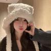 Cold-proof Knitted Woolen Hat Bear Ear Ear Protection Cap Fashion Beanies Cap  Outdoor