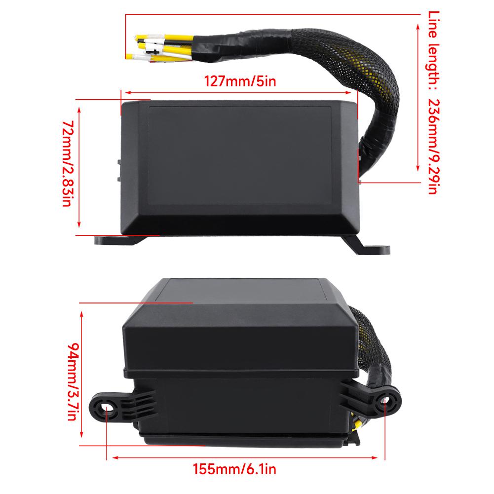 12V 6-Way Fuse Holder Fuse Relay Box with Pre-Wired Automotive Fuse Block for Car Truck Boat Marine Applications Circuit Protection
