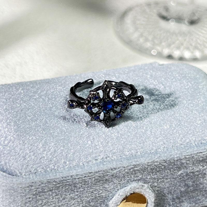 Halloween Themed Dark Vibe Ghost Spider Personality Ring Genderless Punk Niche Trendy Cool Ring
