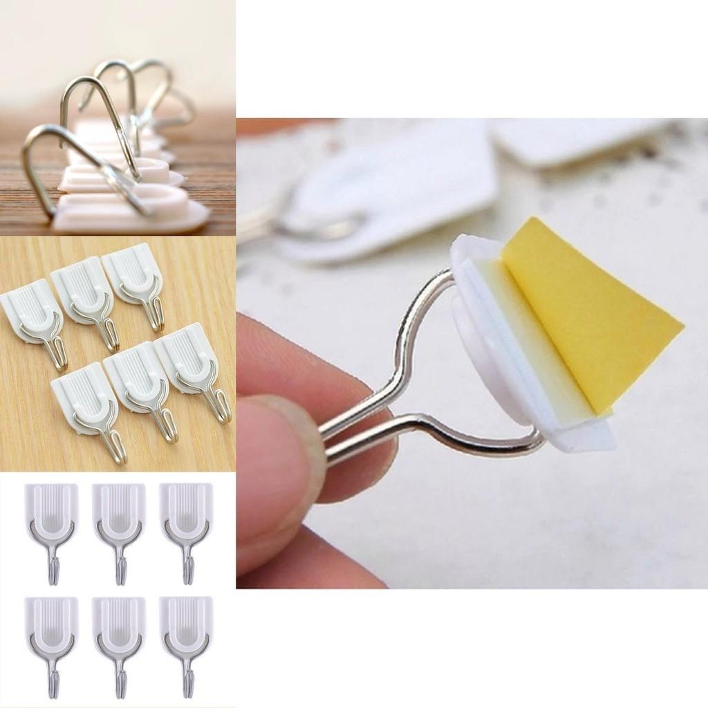 Versatile Self Adhesive Hooks For Stylish Wall Hanging In Any Room Decor