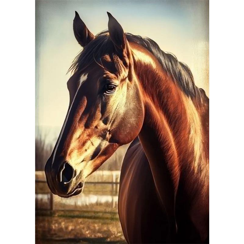 Animal Horse Beautiful Posters and Prints Abstract Canvas Painting Horse Wall Art Pictures for Home Living Room Decoration