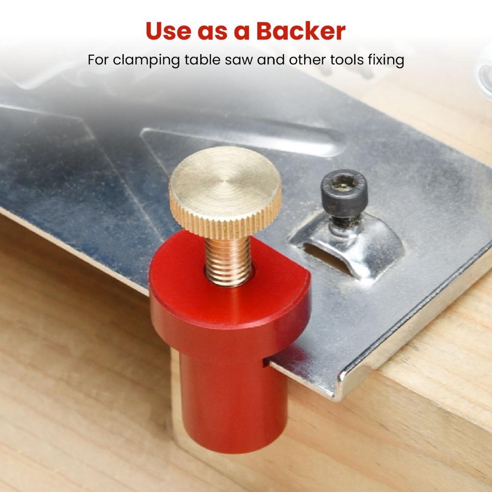 2 PCS 3/4-Inch MFT Stops Aluminum Alloy Workbench Accessories Auxiliary Clamp  for Woodworking