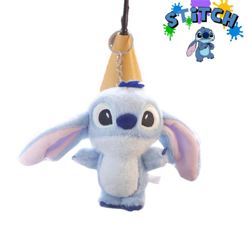 Adorable Plush Stitch Keychain Ultra Soft Stuffed Animal Backpack Charm 14cm