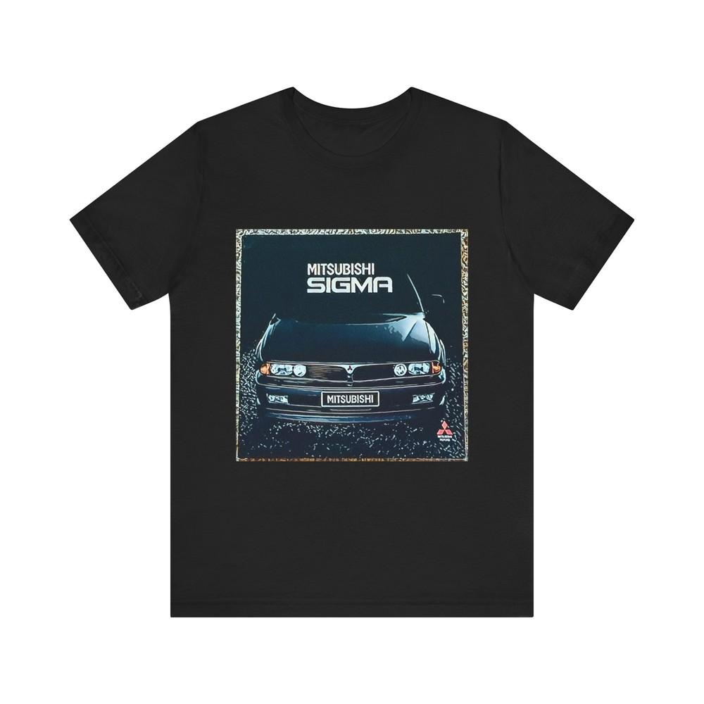 

Car Lover Tee, Graphic T-Shirt, Mitsubishi Sigma, Unisex Retro Art Short Sleeve XL