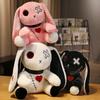 Peluche Coniglio Spettrale Gotico Coniglietto Peluche Statua Bambole Pazzo Horror Giocattolo per Feste Decorazione per la Casa Regali di Compleanno per Bambini
