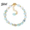 Durable Jewelry Women Bracelet Irregular Natural Stone Beads Adjustable Length