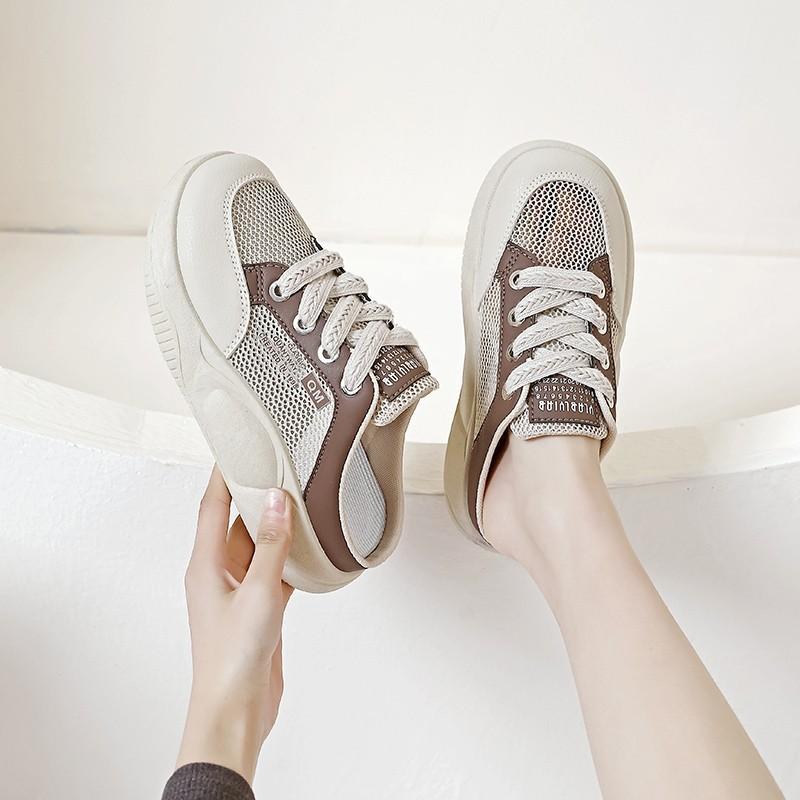 Fashion 2025 New Women Casual shoes suitable for leisurely walking and sports. convenient slip-on shoes with breathable mesh