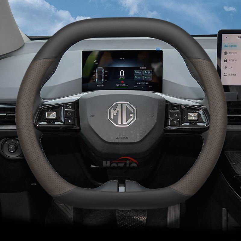 Coprivolante in Pelle per Auto per MG 4 7 ONE HS EHS ZS ES5 GT PHEV Ibrido Lusso 2024 2025 2026 Accessori