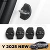 4 Pièces Pour Tesla Nouveau Modèle Y LANCEMENT 2025 Coque de protection de serrure de porte TPE
