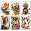 Listen To Music Dog Pictures Diamond Embroidery Abstract Art Full Rhinestone Mosaic Painting DIY Living Room Home Decoration