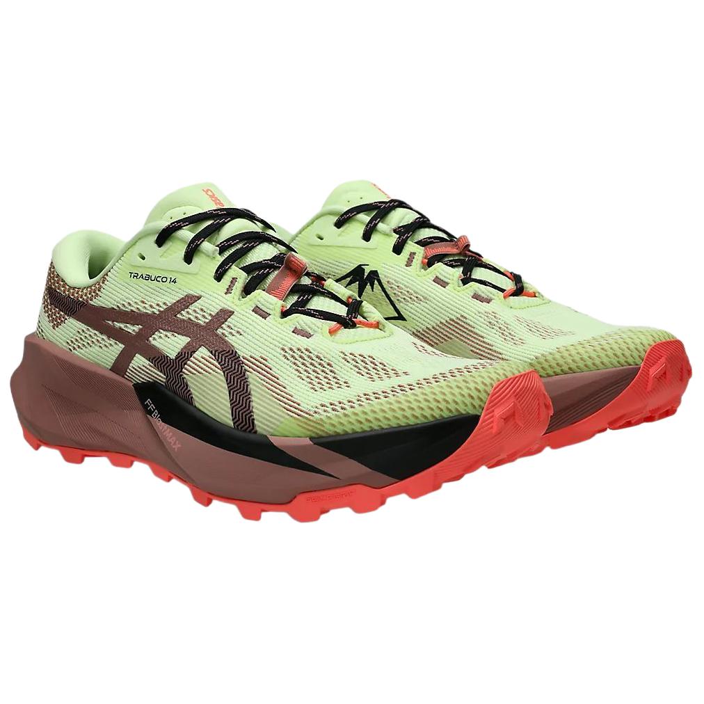Asics Gel-Trabuco 14 Comfortable Fit Trail Running Shoes Men Sneaker Light-Green Brown 1011C166-750