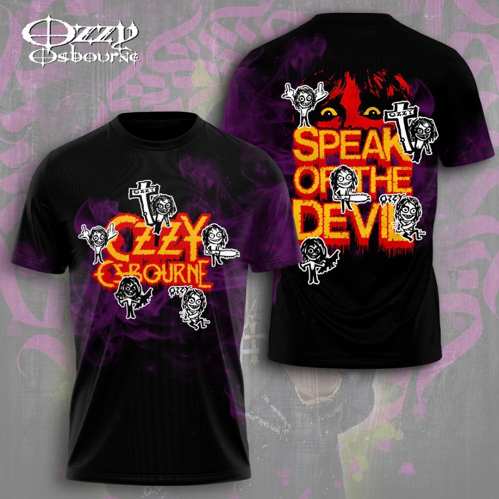 

2026 Rock Ozzy Osbourne 3D Print Men Women Hip Hop Trendy Short Sleeve T-Shirt Harajuku Round Neck T-Shirt Oversized Top S