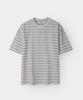 INDUST Striped Half T-Shirt_8 Colors (B Type)