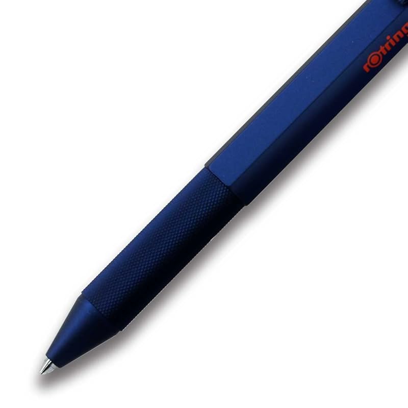 Rotring Multi-Function Pen 600 Iron Blue 3-in-1 Ballpoint Pen, 2 Colors (Red and Black) & Mechanical Pencil, Gift Boxed, Officially Imported, Product
