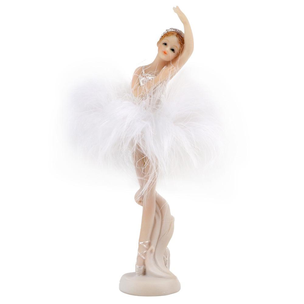 Resin Dancing Girl Statue Vivid Ballerina Ornament Dancer Sculpture Decoration Living Room Decor