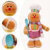 1pc/2pcs Cartoon Christmas Doll Ornaments Christmas Telescopic Gingerbread Man Doll Colorful Gingerbread Window Ornaments, Christmas Decoration