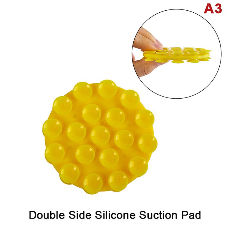 Portable Silicone Suction Cup Phone Mount Double-Sided Mount Car Navigation Bracket Universal Mobile Phones Stand