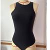 Plus Size Women High Elastic One Piece Bielizna Okrągły Dekolt Wyszczuplający Body Do Jogi Jednolity Przyjazny dla Skóry Shapewear