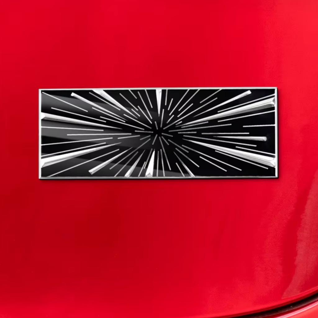 1Pc 3D Aluminum Highland Time Space Tunnel Logo Car Rear Trunk Badge Emblem Decals Sticker