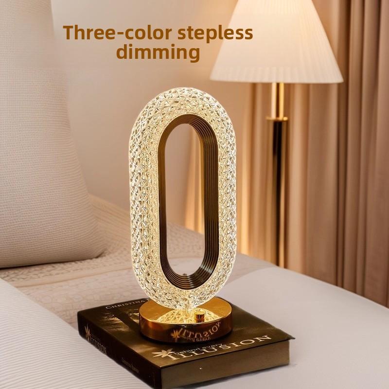 Luxury Noble Bedside Lamp for Bedroom, High-End Headboard Desk Lamp, Creative Living Room Touch Night Light
