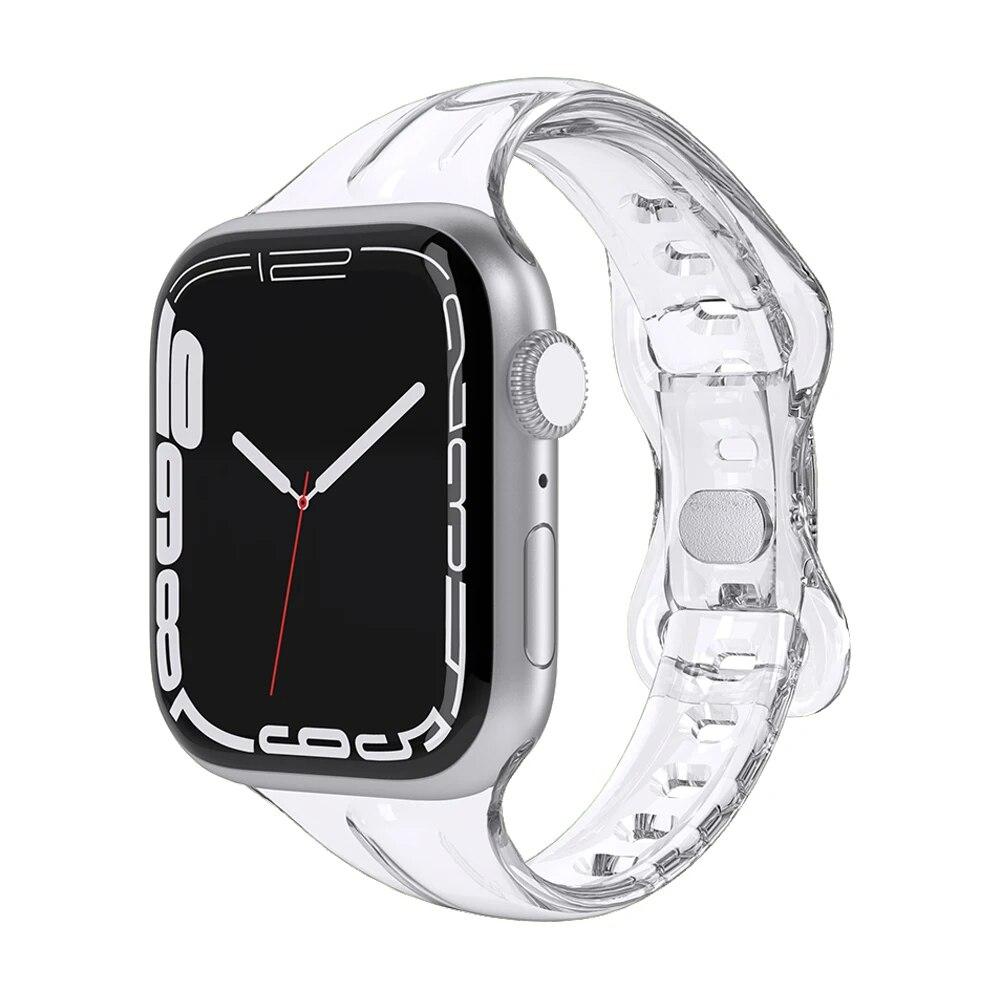 Transparent Strap For Apple Watch Band 41mm 40mm 45mm 44mm 42mm 46mm 49mm Strap For iWatch Series Ultra 3 11 10 9 8 7 6 5 4 SE 3