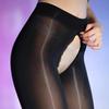 Sexy 8D Oil Shinny Zipper Crotch Pantyhose Stockings Tights Women Party Dance Yoga Sports Ootd Fashion Skinny Legging Pants