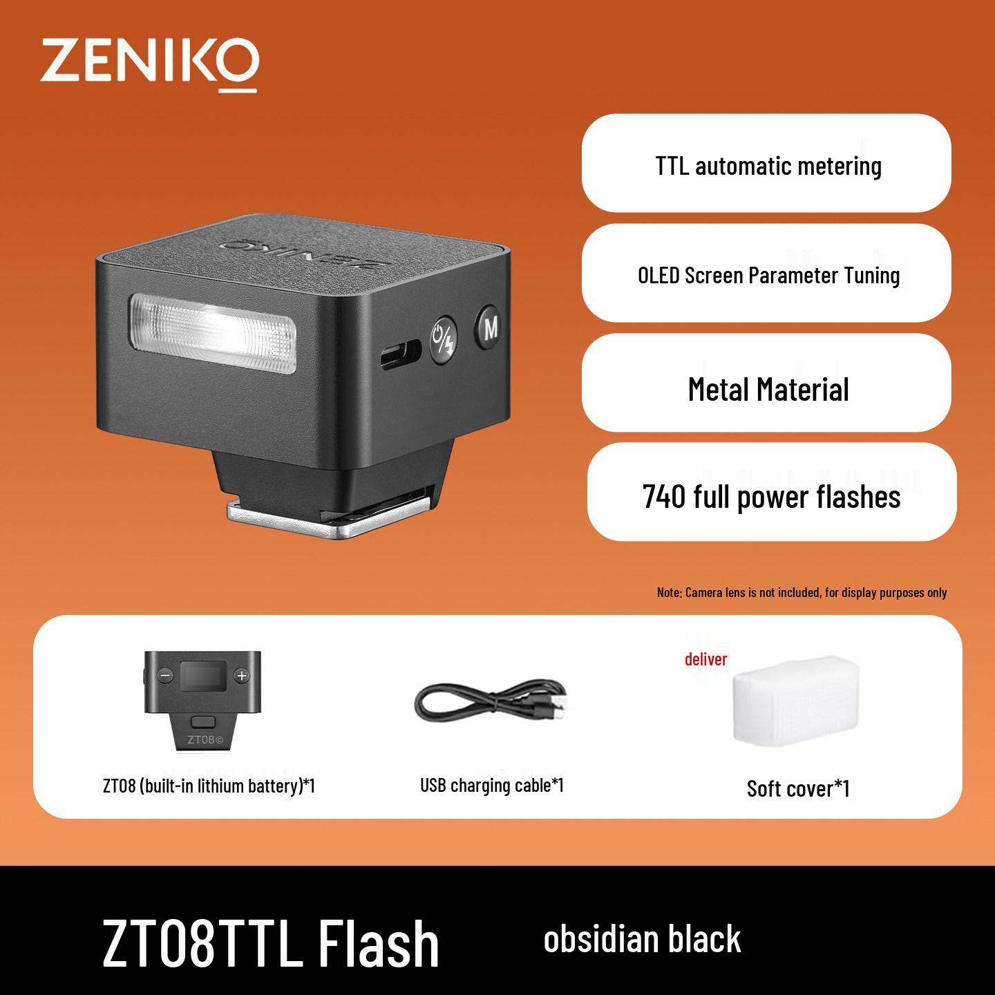 

ZENIKO ZT08 TTL Automatic Camera Flash for Canon Hot Shoe - Compatible with All Models