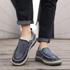 Fashion Brand Denim Men Loafers Breathable Cloth Shoes Slip-ons Casual Male Footwear Thick Sole Driving Shoes
