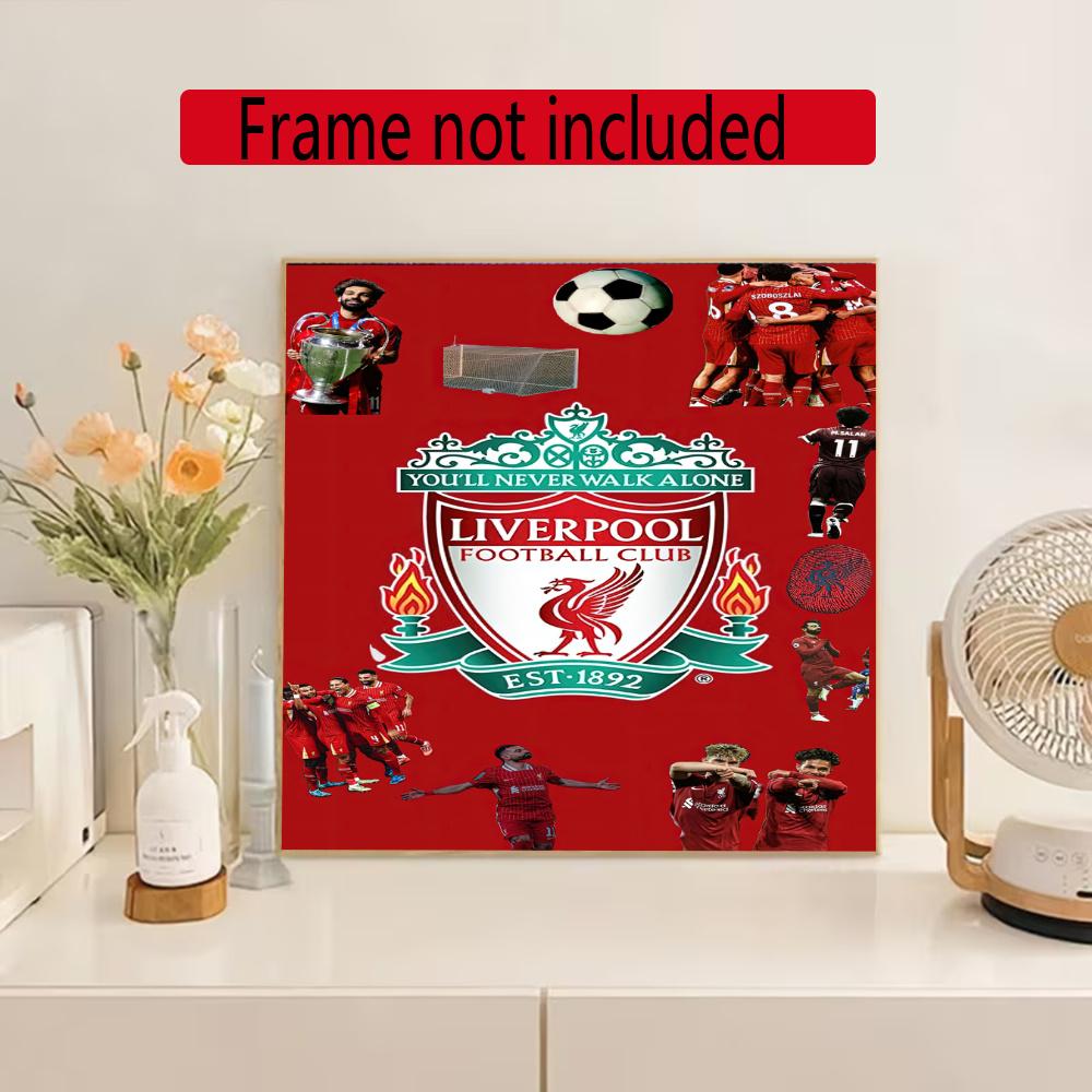 Liverpool 5D Diy Diamond Painting Round Diamond Mosaic Suitable For Beginners Diamond Painting Rhinestones Gift Frameless