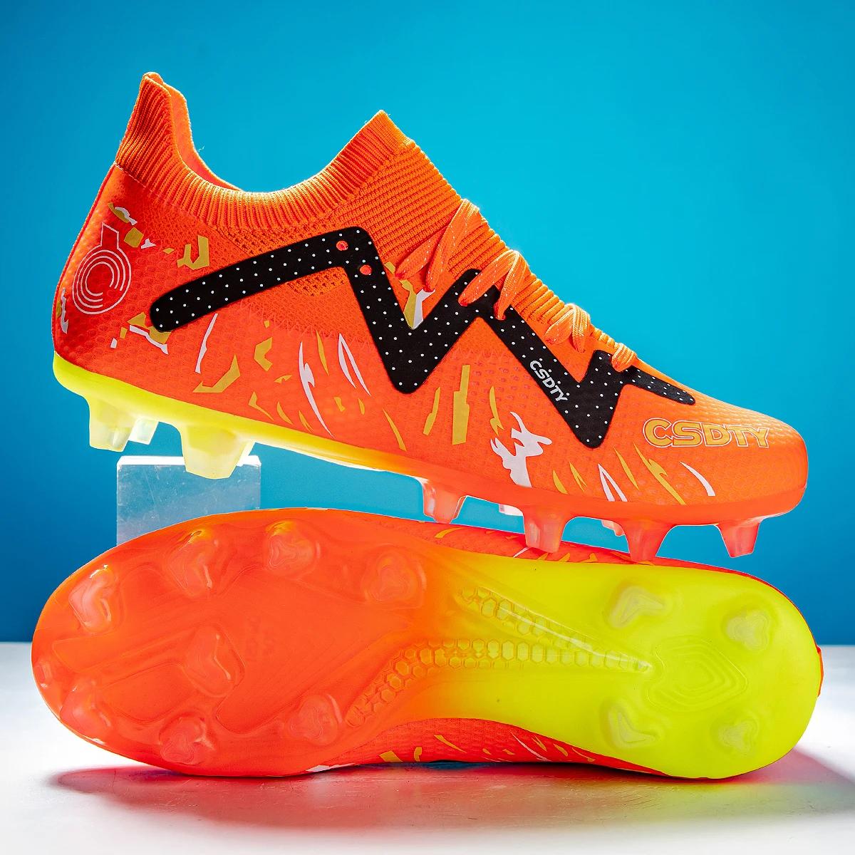 

Men Professional Football Shoes for Boys High-quality Soccer Shoes Cleats TF/FG Sneakers Match Training Ultralight Non-Slip 35