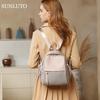 SUNLUTO Women's Backpack, Cute and Stylish, Small, 10 Pockets, Large Capacity, Fits a 9.7-inch iPad, Mini Bag, Waterproof, Lightweight, Oxford + PU