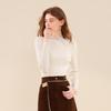 Sancai 2025 Winter Women's Slim-Fit Knit Sweater with Glass Yarn Patchwork