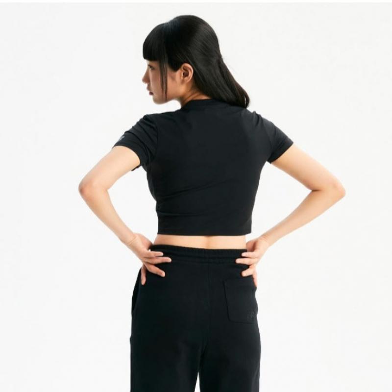 New Balance Tee Rqk Nbnee2w422 19 Women S Semi Crop Tight Short Sleeve Tee  Slim