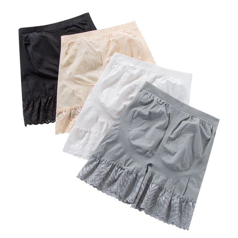 Women's Summer Safety Pants Anti-exposure Leggings Lace Lace Boxer Pants High Waist Outer Wear