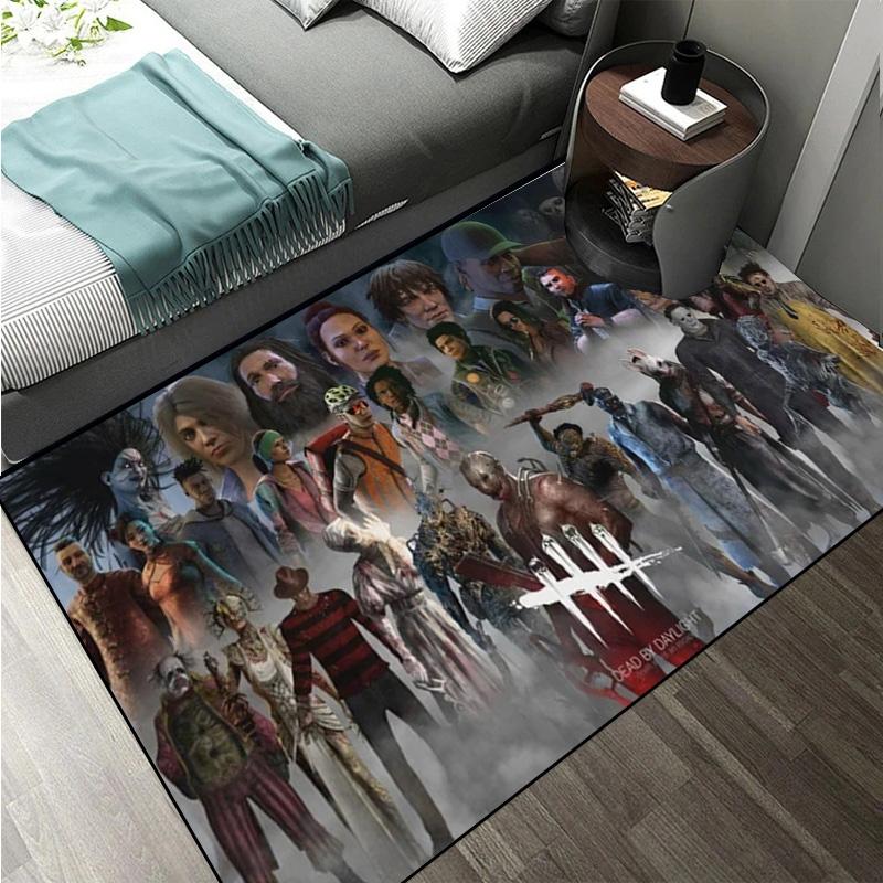 D-Dead by Daylight survival horror escape game Large Area Rugs Carpet for Home Living Room Bedroom Sofa Doormat Floor Play Mat