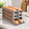 4-Layer Rotating Egg Holder for Refrigerator, Space-Saving Kitchen Fridge Storage Rack