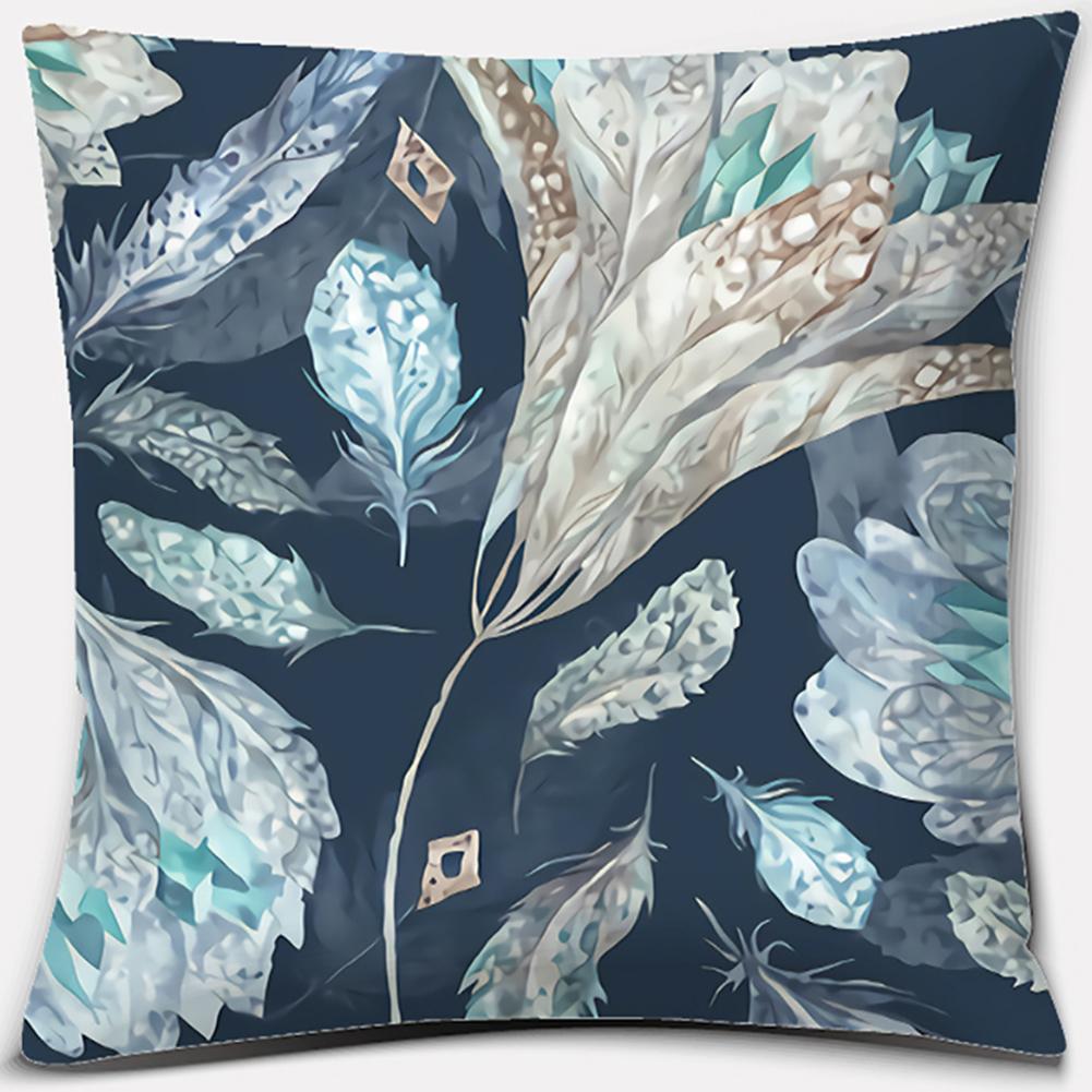 

Наволочка с принтом цветов и птиц, квадратная наволочка, украшение для дома и офиса, наволочка, чехол для подушки 45x45cm